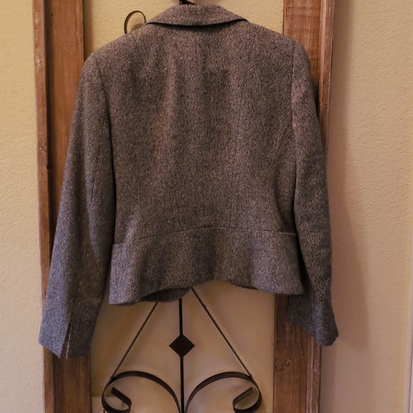 Gray wool blend blazer - Picture 2 of 6